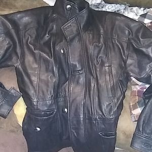 Alan furs mens leather jacket